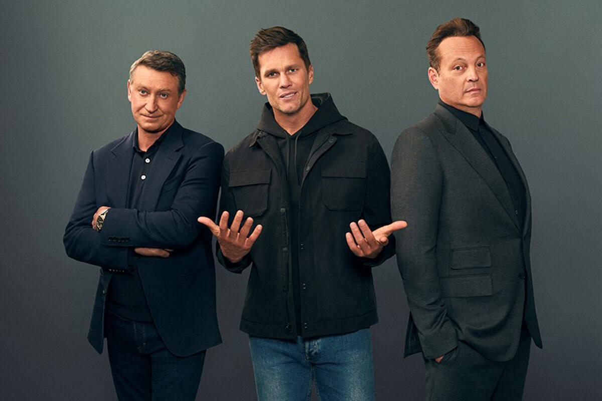 Wayne Gretzky, Tom Brady and Vince Vaughn are featured in BetMGM's campaign promoting a TV spot ...