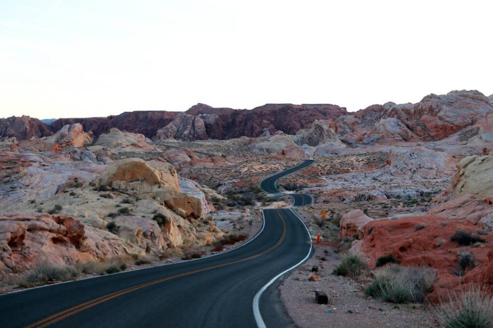 A view of the Valley of Fire State Park on Sunday in Overton, Nevada, Feb. 4, 2018. (Andrea Cor ...