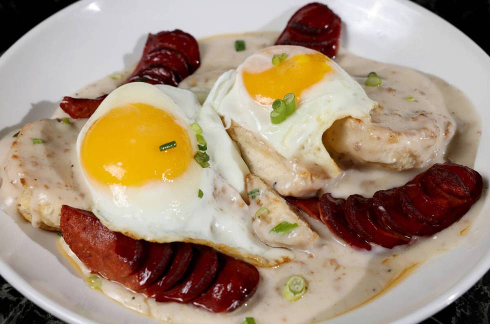 Tremaine’s Biscuits & Gravy at Zenaida's Cafe on East Tropicana Avenue in Las Vegas on Thursd ...