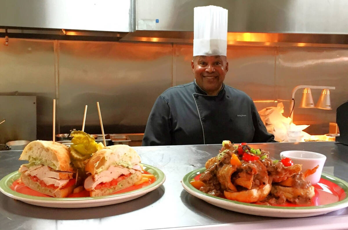 Chef Sterling Burpee, owner of Zenaida's Cafe on East Tropicana Avenue in Las Vegas, on Thursda ...