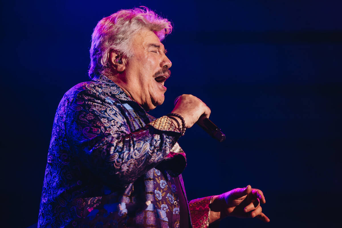 Tony Orlando performs his last live show in Las Vegas at the South Point Showroom on Sunday, Ja ...