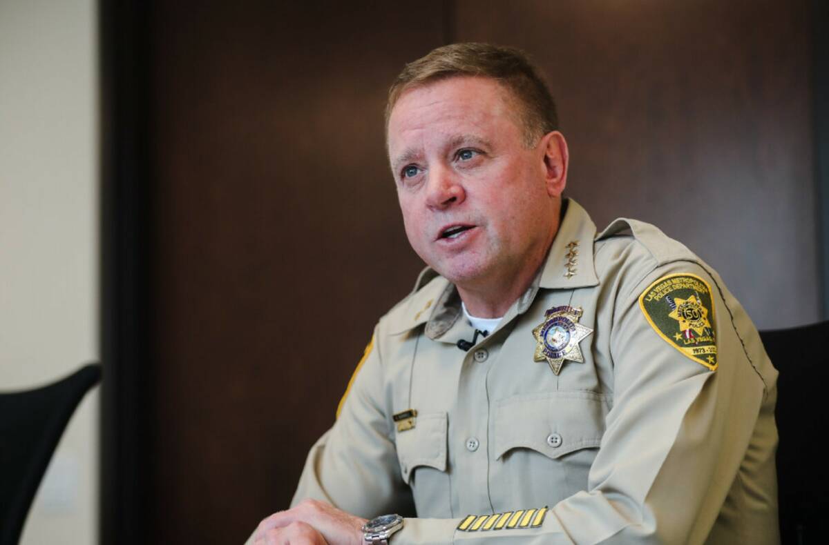 Clark County Sheriff Kevin McMahill speaks to the Review-Journal reflecting on his first year a ...