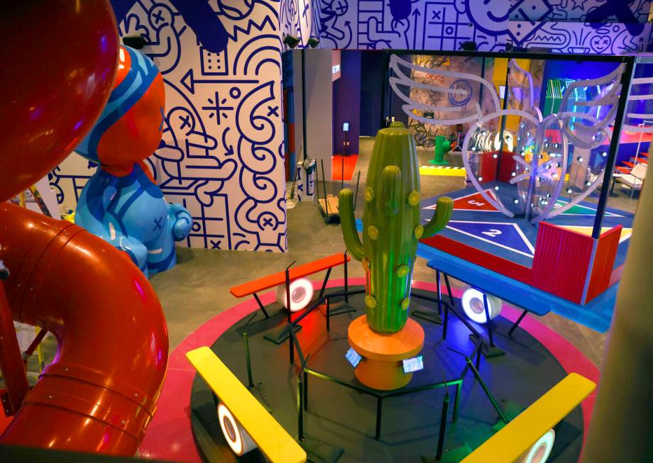 Play Playground, a colorful interactive non-gaming venue, is seen at the Luxor Hotel and Casino ...