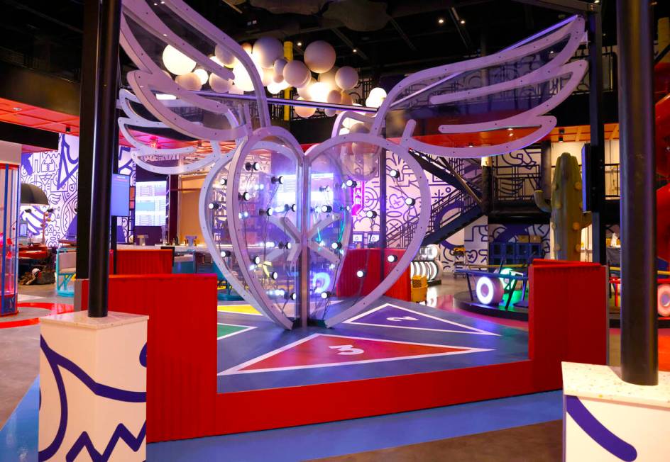 High Five game is seen at Play Playground, a colorful interactive non-gaming venue, is seen at ...