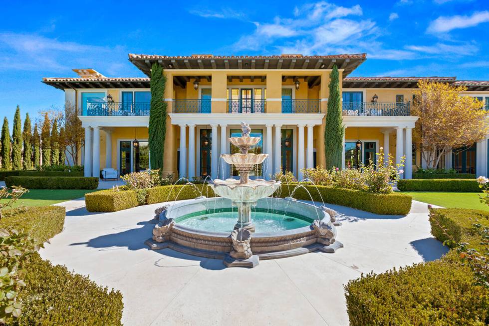 Steve Wynn's former Summerlin mansion as pictured in 2021. (Photo: Corcoran Global Living)