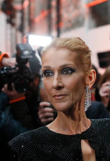 Singer Celine Dion arrives for the Vauthier Spring/Summer 2019 Haute Couture fashion collection ...