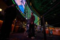 The Westgate sportsbook seen in January 2021. (L.E. Baskow/Las Vegas Review-Journal)