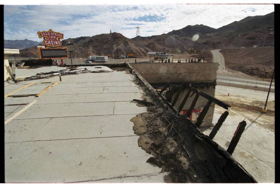 The aftermath of a fire at the Gold Strike Inn Casino that happened on June 16, 1998. The prosp ...