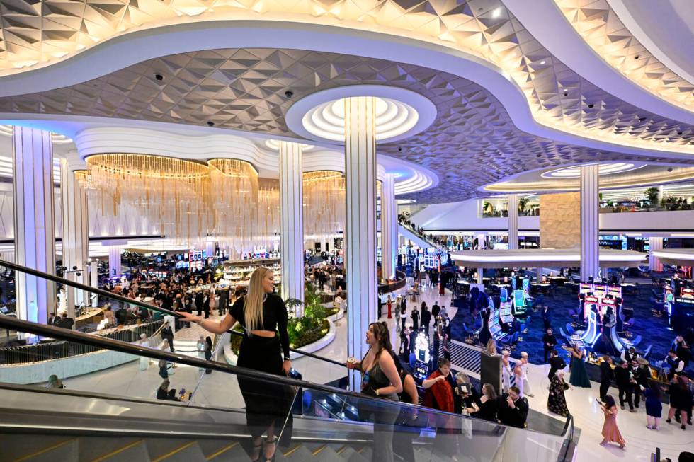 A view of the atmosphere during the Fontainebleau Las Vegas Star-Studded Grand Opening Celebrat ...