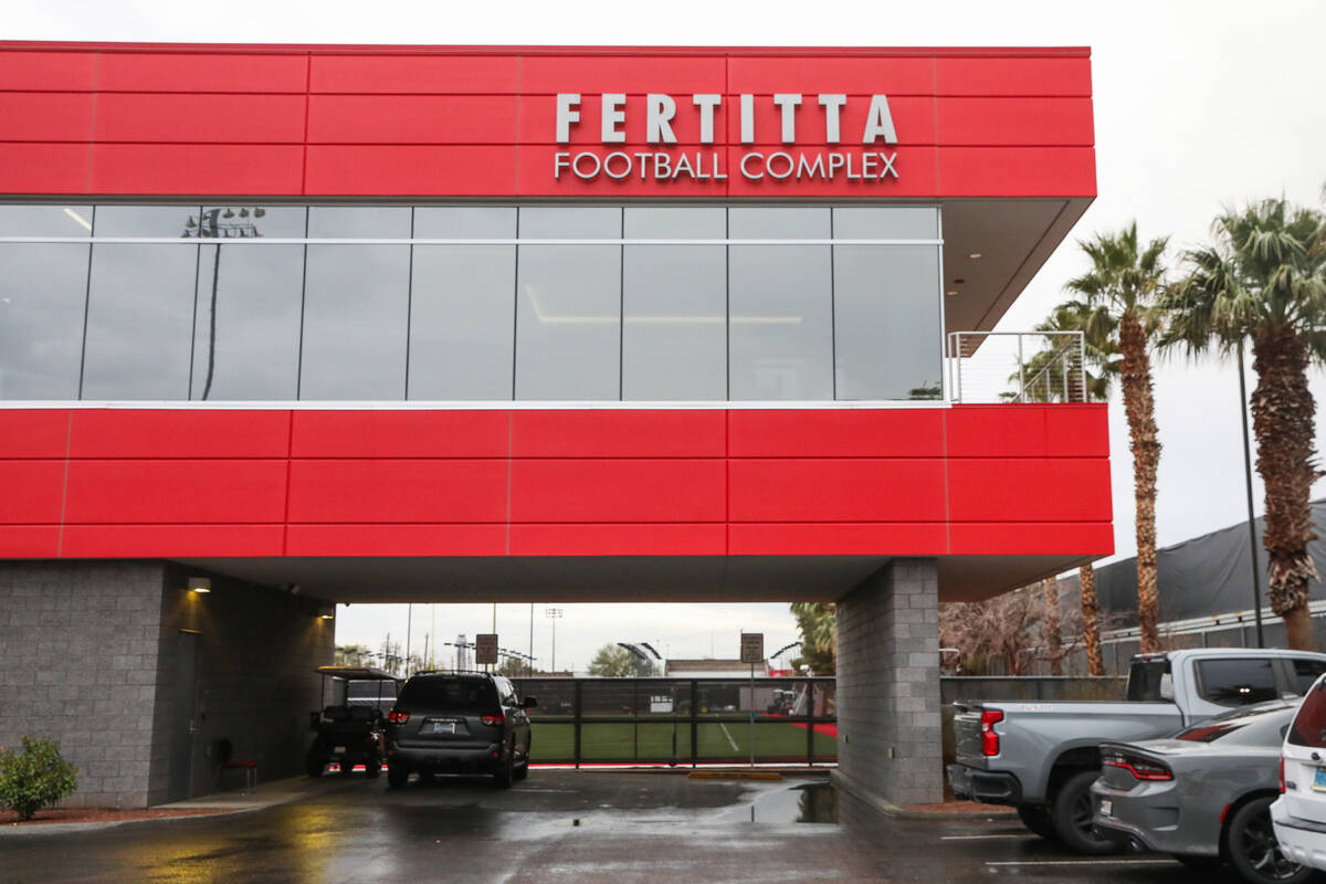 The San Fransisco 49ers training facility for Super Bowl LVIII is being held at the UNLV Fertit ...