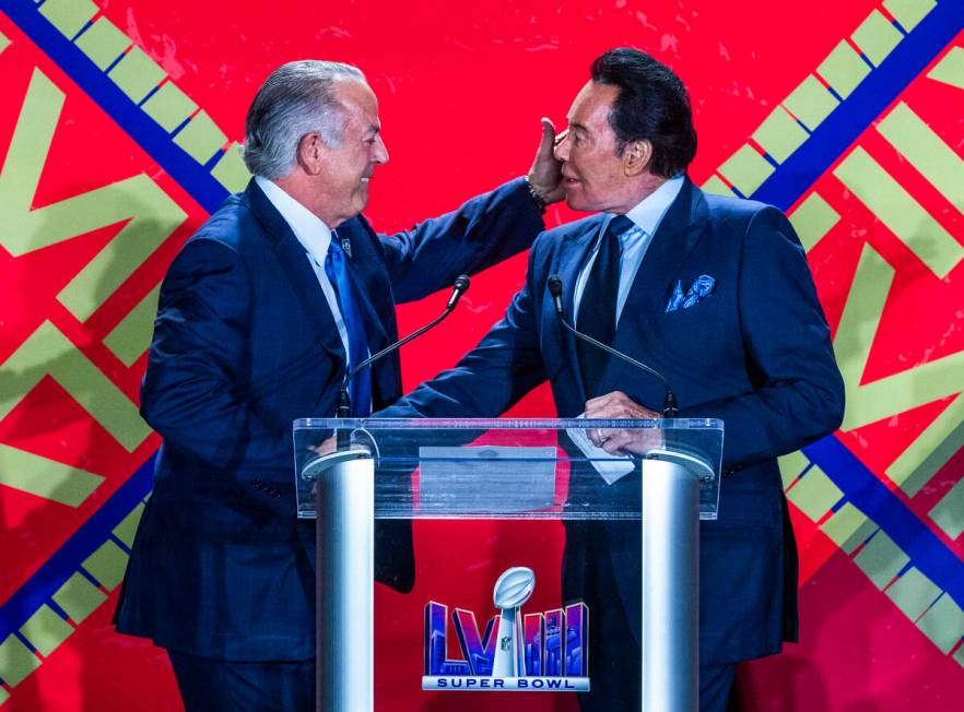 Governor Joe Lombardo welcomes Wayne Newton as the National Football League and Las Vegas Super ...