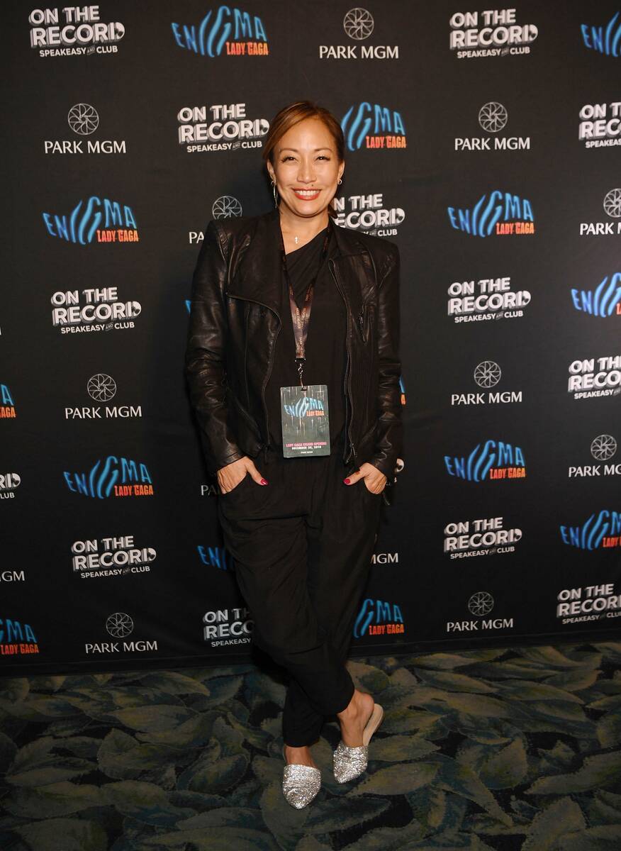 Carrie Ann Inaba arrives at Park MGM Grand opening weekend with Lady Gaga residency after-party ...