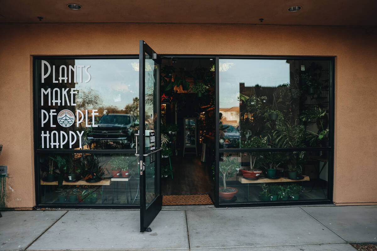 Rooting For You, a plant store, is seen on Friday, Feb. 16, 2024, in Las Vegas. (Madeline Carte ...