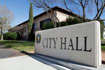 Boulder City Hall on Tuesday, Feb. 13, 2024, in Boulder City. (L.E. Baskow/Las Vegas Review-Jou ...
