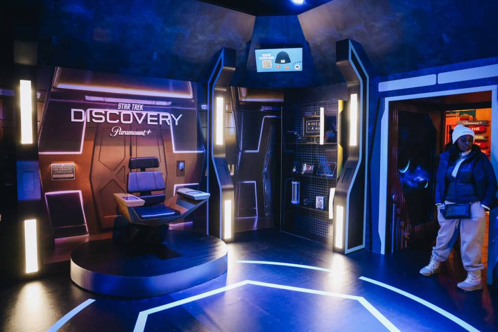 A Star Trek themed room is seen at the Paramount attraction in front of The Mirage on Wednesday ...