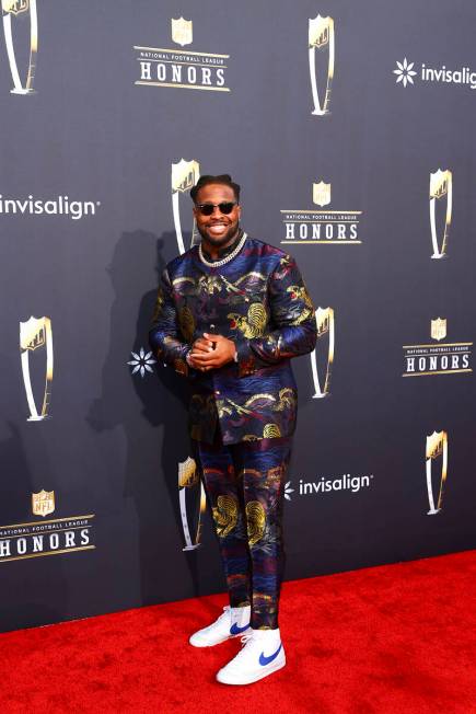 Former NFL player Gerald McCoy walks on the red carpet before the annual NFL Honors awards show ...