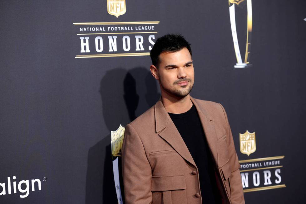 Actor Taylor Lautner walks on the red carpet before the annual NFL Honors awards show at Resort ...