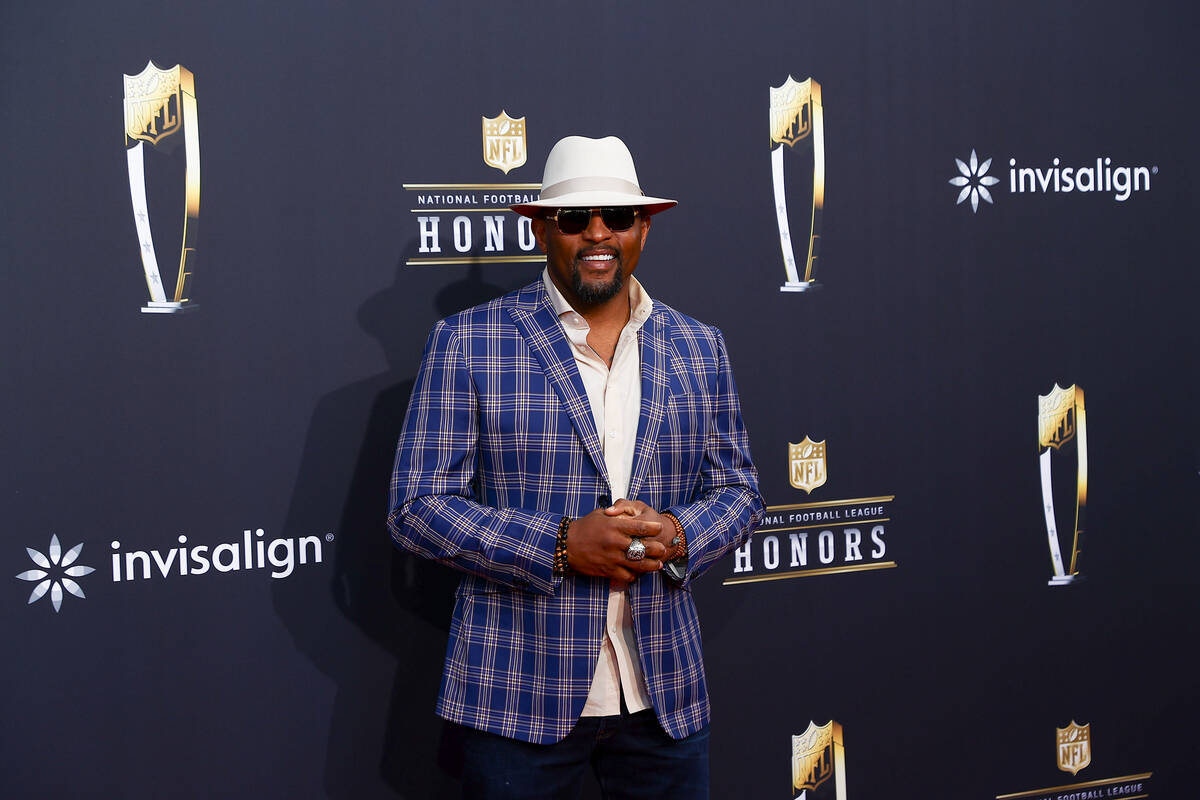 Former NFL linebacker Ray Lewis walks on the red carpet before the annual NFL Honors awards sho ...