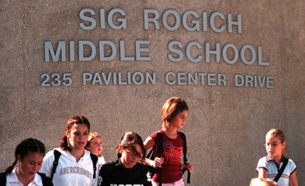 Sig Rogich Middle School (Las Vegas Review-Journal)