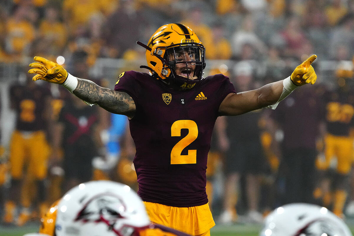 Arizona State defensive back DeAndre Pierce (2) in the first half during an NCAA football game ...