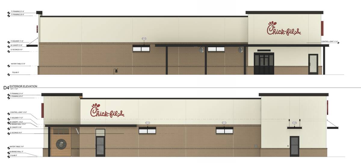 A rendering for a drive-thru focused Chick-Fil-A location with no indoor seating that could get ...