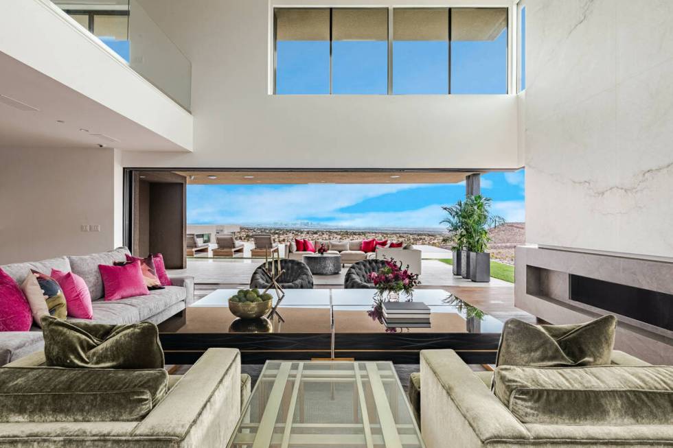 Shown is the Las Vegas luxury Airbnb offered as part of a Christina Aguilera VIP package for he ...