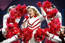 Madonna performs at the MGM Grand in Las Vegas Saturday, Oct. 13, 2012. The Material Girl retur ...