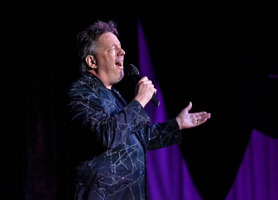 Terry Fator performs at New York-New York's Liberty Loft on Wednesday, Nov. 10, 2021, in Las Ve ...