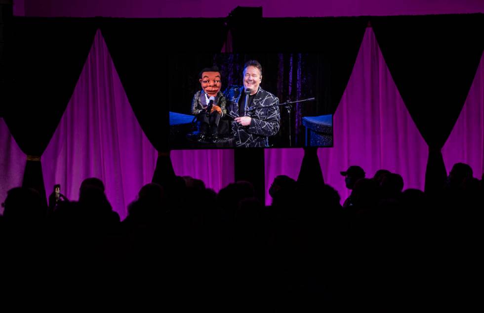 Terry Fator performs at New York-New York's Liberty Loft on Wednesday, Nov. 10, 2021, in Las Ve ...