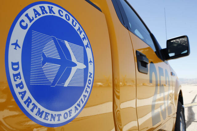 A Clark County Department of Aviation vehicle. (Las Vegas Review-Journal)