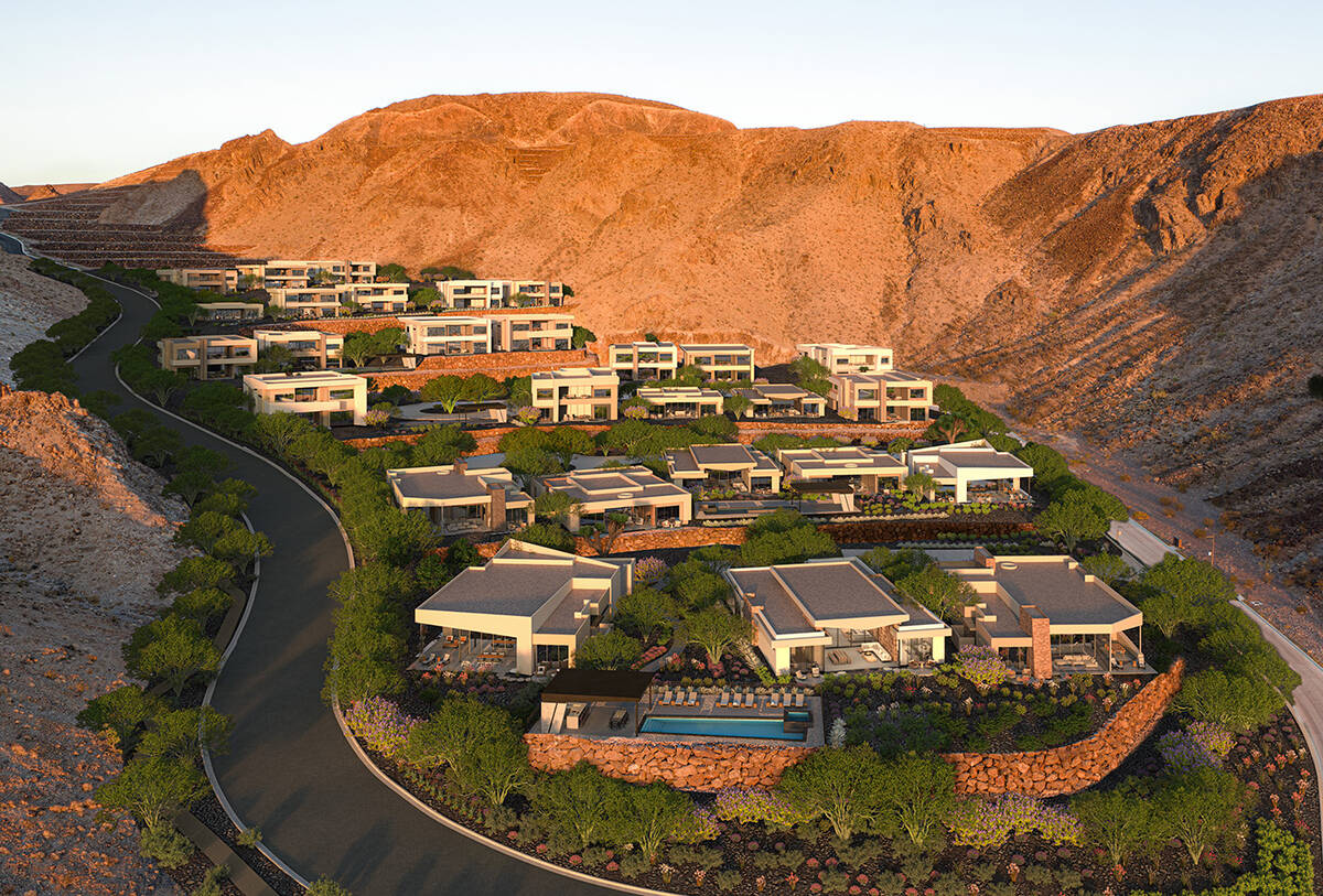 This artist's rendering shows what the new Ascaya condominium community will look like. The Blu ...