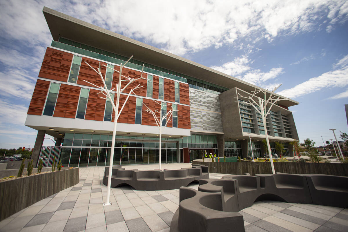 The medical education building of the Kirk Kerkorian School of Medicine at UNLV on Wednesday, A ...