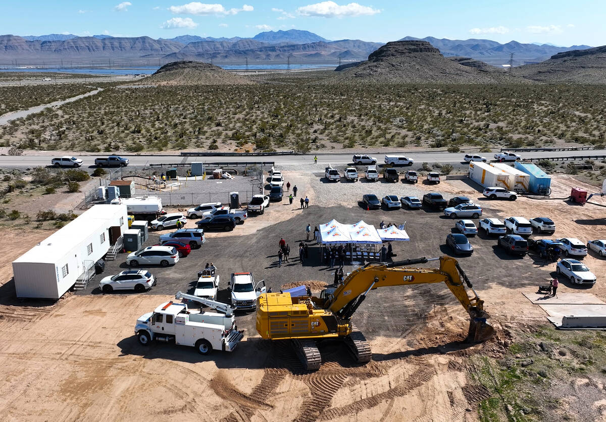 The City of North Las Vegas and the Southern Nevada Water Authority break ground on the Apex Wa ...