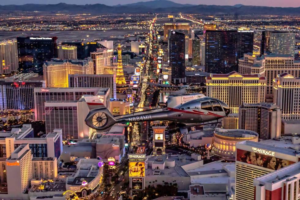 Maverick Helicopters is the exclusive helicopter operator for events at Las Vegas Motor Speedwa ...