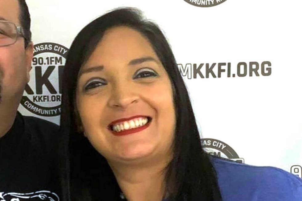 This photo provided by KKFI 90.1FM shows Lisa Lopez-Galvan. Known as Lisa G on KKFI-FM, host of ...