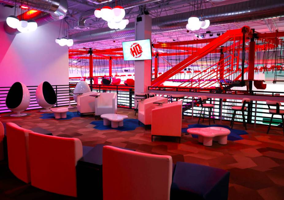 Customers lounge at Spy Ninja HQ, the World's First YouTuber Theme Park, pictured, on Thursday, ...