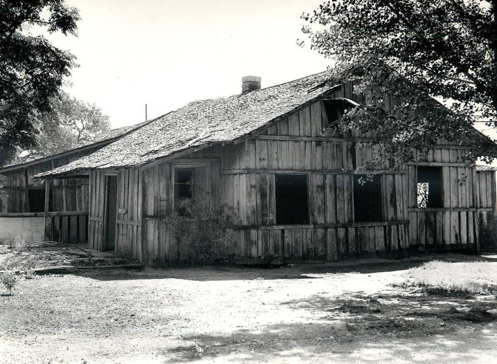 The guest house at Keil Ranch is seen in June 1986. (File/Las Vegas Review-Journal