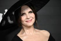 Juliette Binoche attends the premiere of the Apple TV+ series "The New Look" at Florence Gould ...