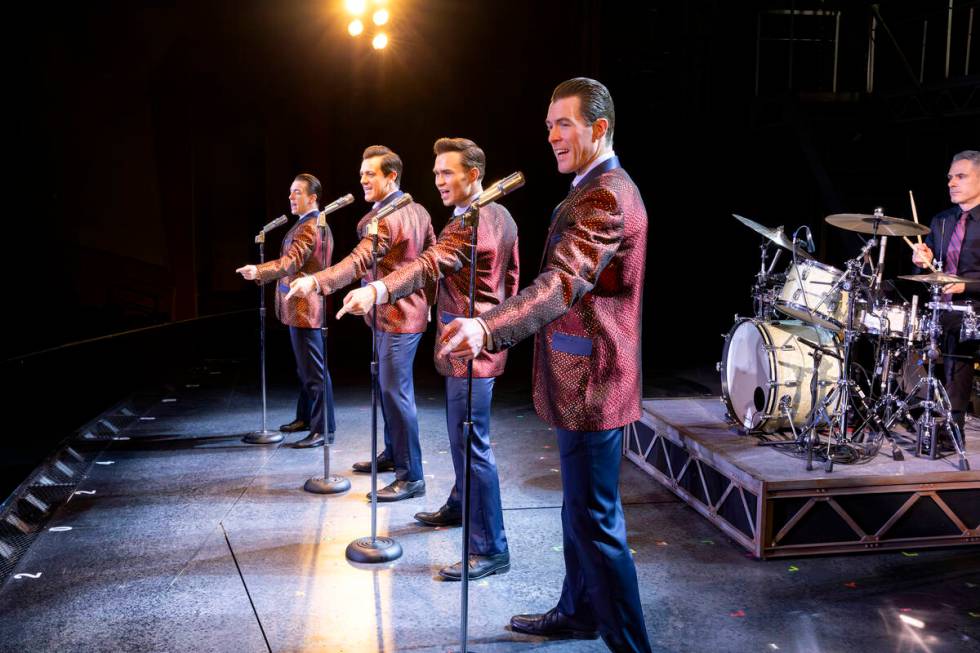 A scene from "Jersey Boys" at Orleans Showroom. (Dave Bassett)