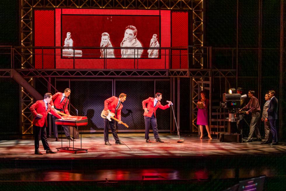 A scene from "Jersey Boys" at Orleans Showroom. (Dave Bassett)