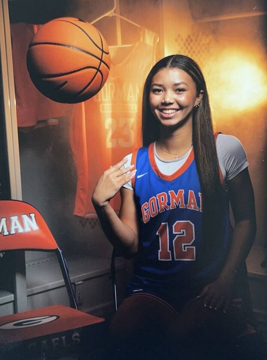 Bishop Gorman's Addysen Carr is a member of the Nevada Preps All-Southern Nevada girls basketba ...