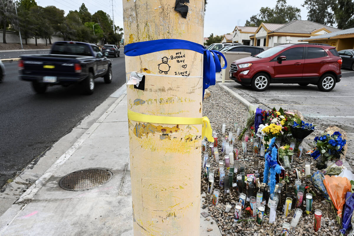 An impromptu memorial for two teens who were killed after police say they ran a red light is se ...