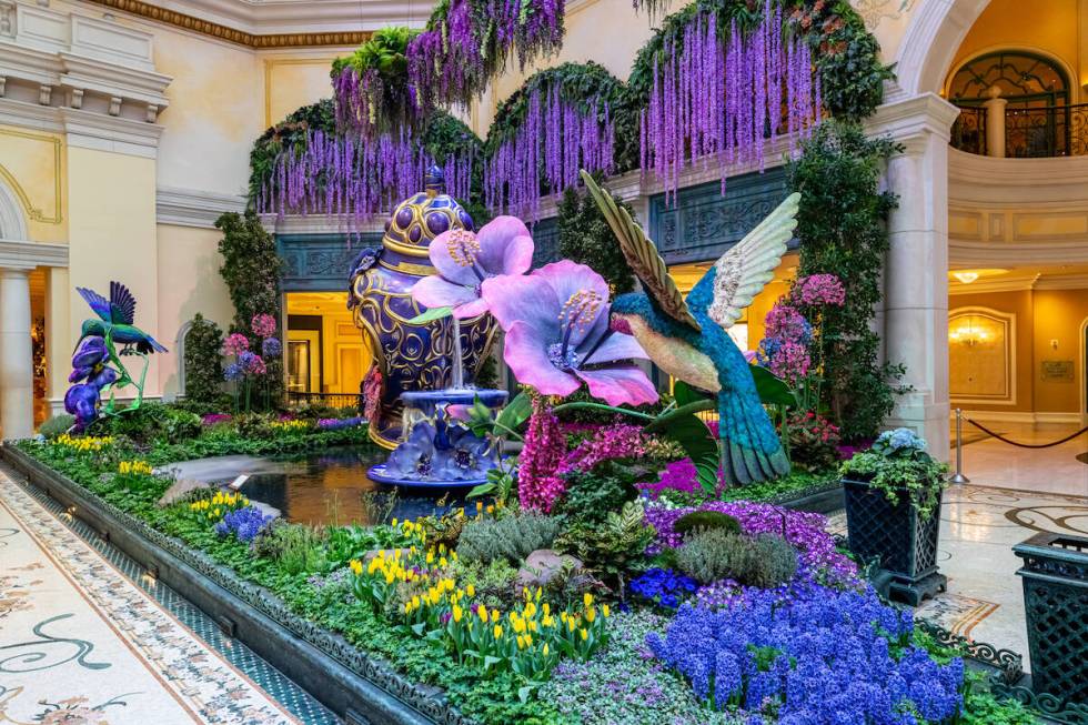 Bellagio Conservatory & Botanical Gardens "Teas and Tulips" display. (Courtesy MGM Resorts Inte ...