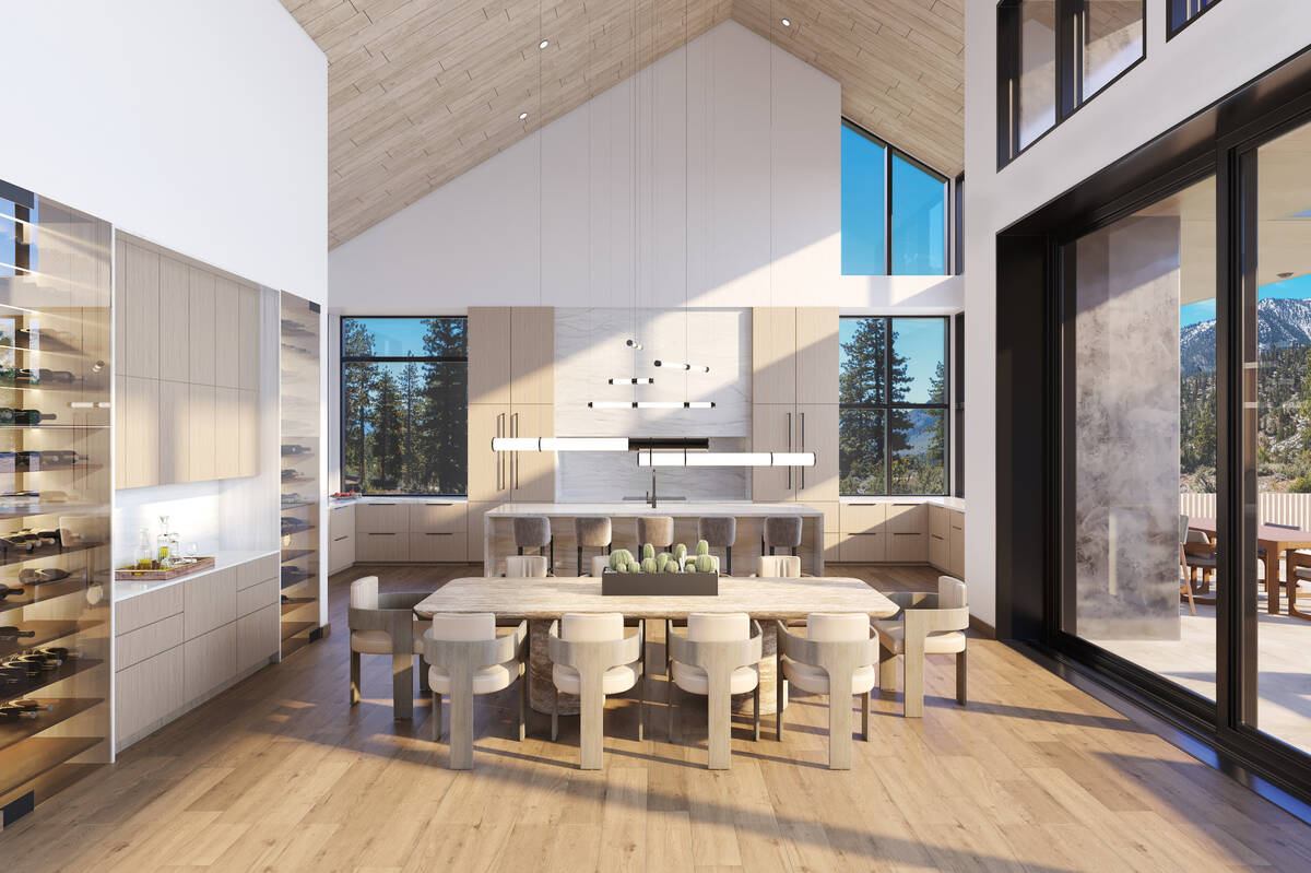 A rendering for a five-bedroom home under construction in the Clear Creek Tahoe community in Do ...