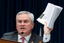 House Oversight and Accountability Committee Chairman Rep. James Comer, R-Ky., speaks during th ...