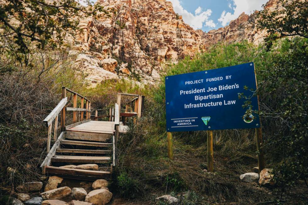 The Lost Creek Boardwalk in the Red Rock National Conservation Area is seen on Wednesday, March ...