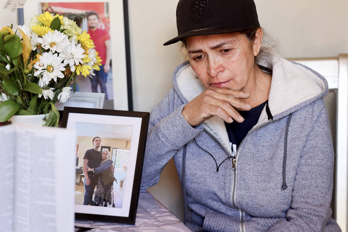 Rosa Castillo, mother of Ismael Barney Castillo who was shot and killed by police as he charged ...