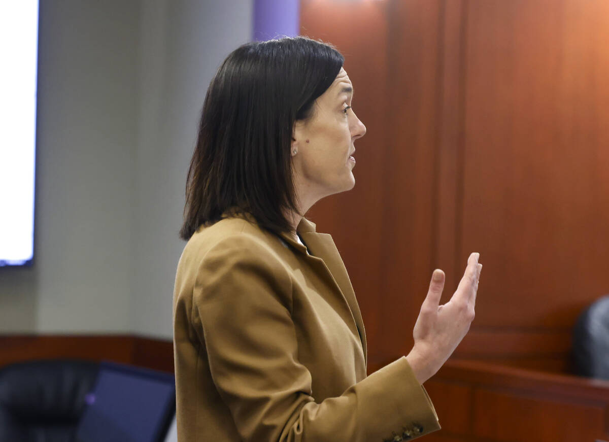 Dena Rinetti, a prosecutor, addresses the court during the sentencing of Arreion Willoughby, wh ...