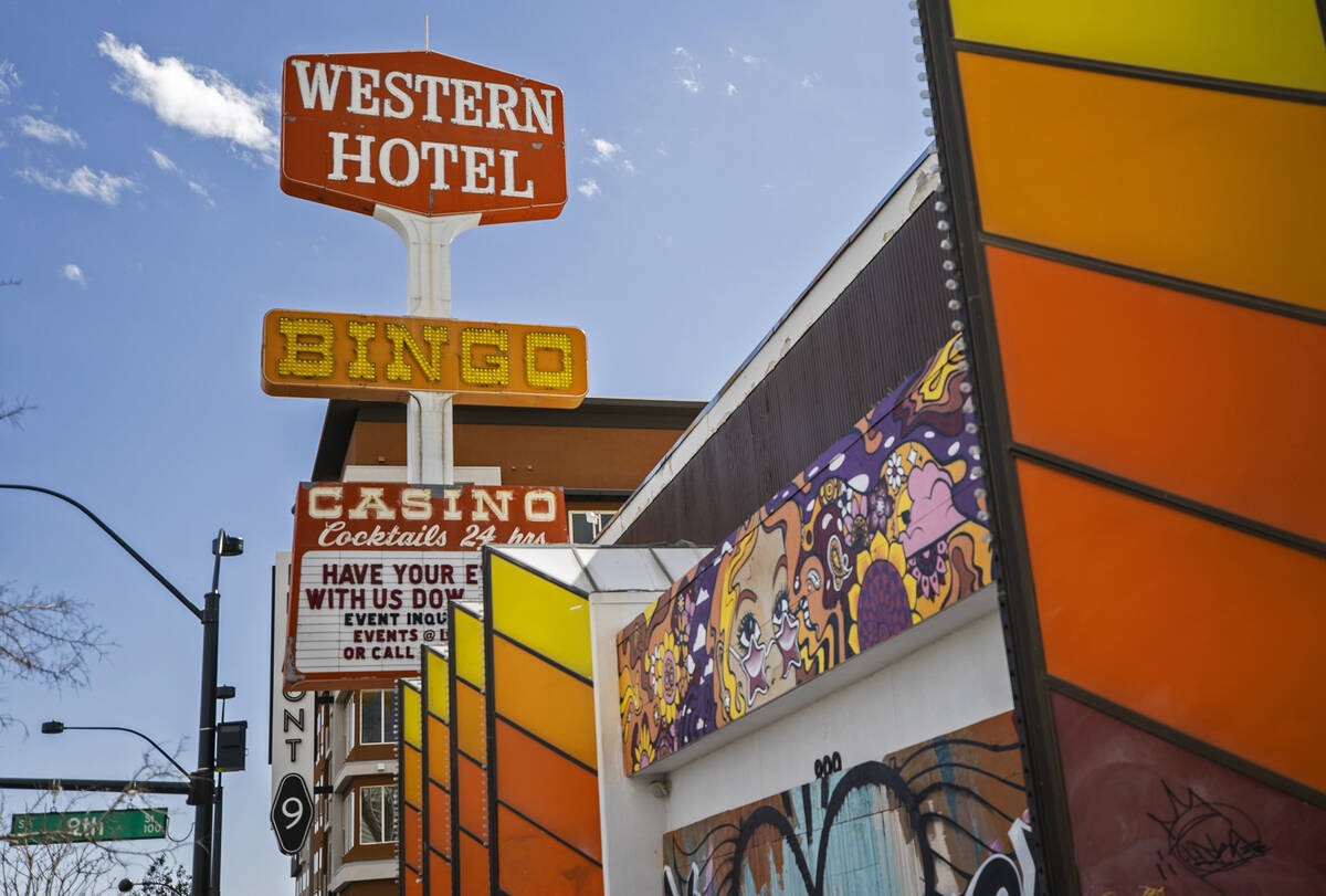 The former Western Hotel at 899 East Fremont St. in Downtown Las Vegas owned by Tony Hsieh pho ...