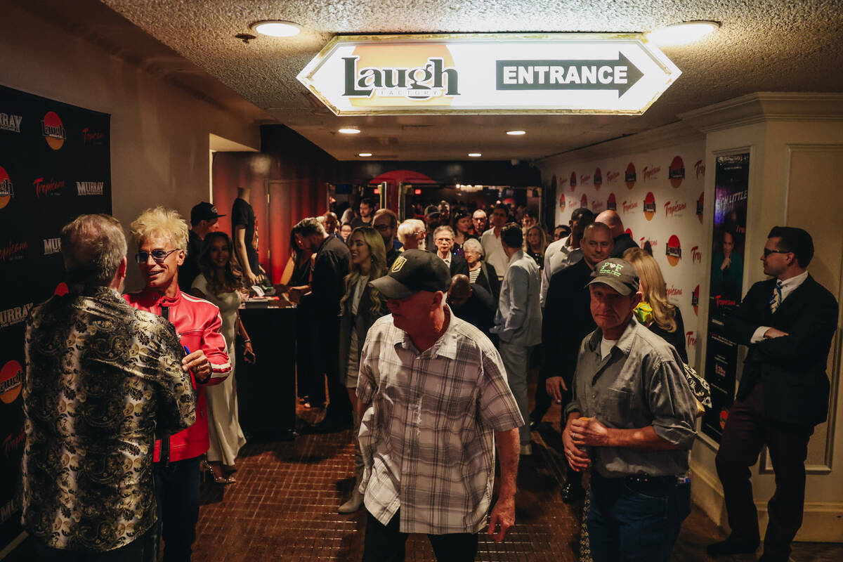 Murray Sawchuck meets with fans and friends following his last headlining show inside of the La ...